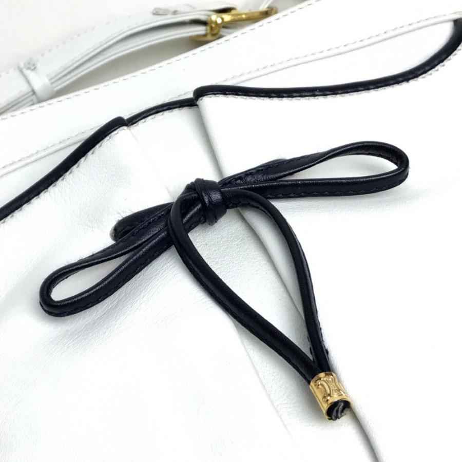 CELINE（セリーヌ） リボンモチーフ ショルダーバッグ レザー