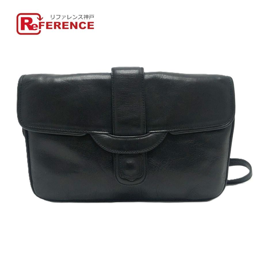 CELINE セリーヌ ロゴ 斜め掛け カバン 肩掛け バッグ ショルダーバッグ ブラック レディース【中古】 | CELINE