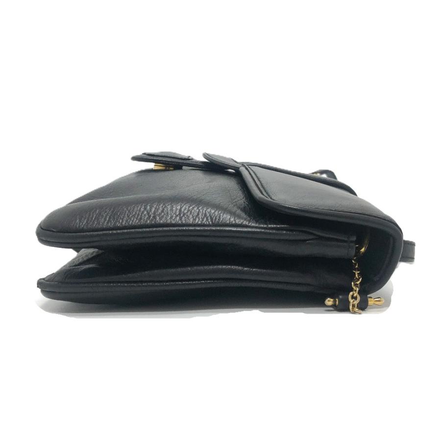 CELINE セリーヌ ロゴ 斜め掛け カバン 肩掛け バッグ ショルダーバッグ ブラック レディース【中古】 | CELINE | 03