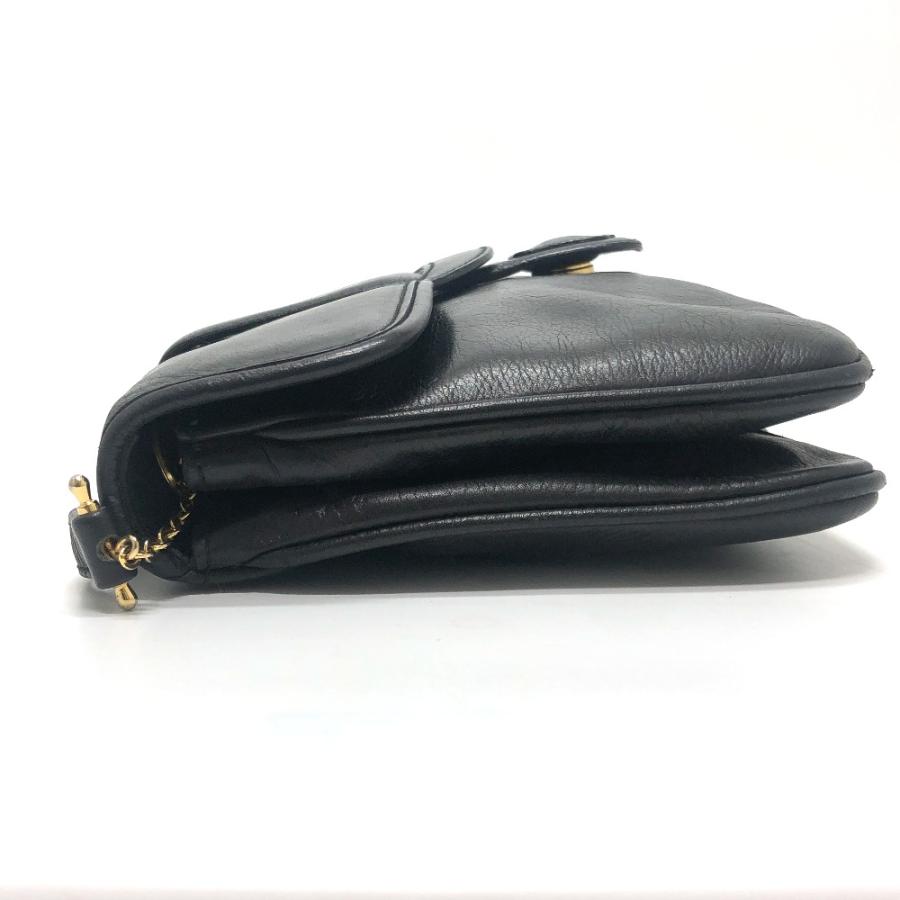 CELINE セリーヌ ロゴ 斜め掛け カバン 肩掛け バッグ ショルダーバッグ ブラック レディース【中古】 | CELINE | 04