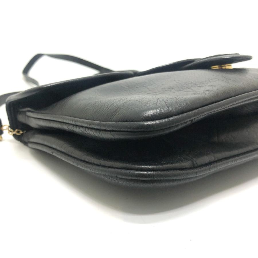 CELINE セリーヌ ロゴ 斜め掛け カバン 肩掛け バッグ ショルダーバッグ ブラック レディース【中古】 | CELINE | 05