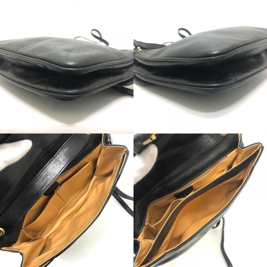 CELINE セリーヌ ロゴ 斜め掛け カバン 肩掛け バッグ ショルダーバッグ ブラック レディース【中古】 | CELINE | 07