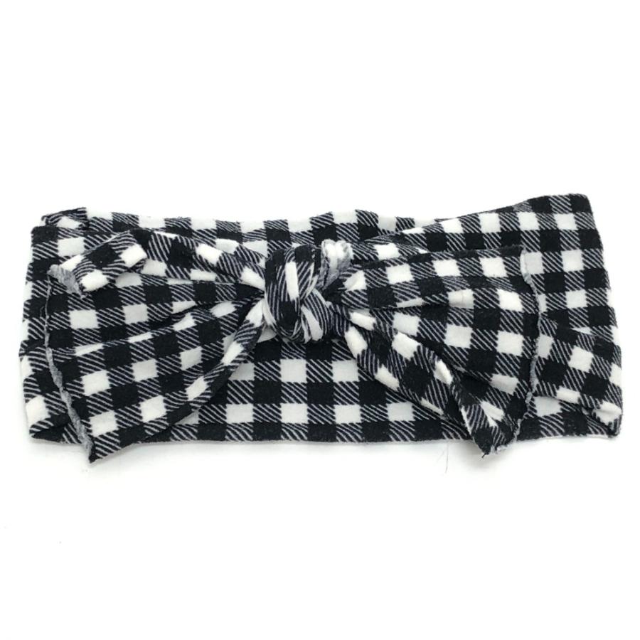 未使用   リボン ヘアバンド ヘアアクセサリー 3点セット ヘアバンド ブラック ホワイト チェック キッズ【中古】 |  | 04