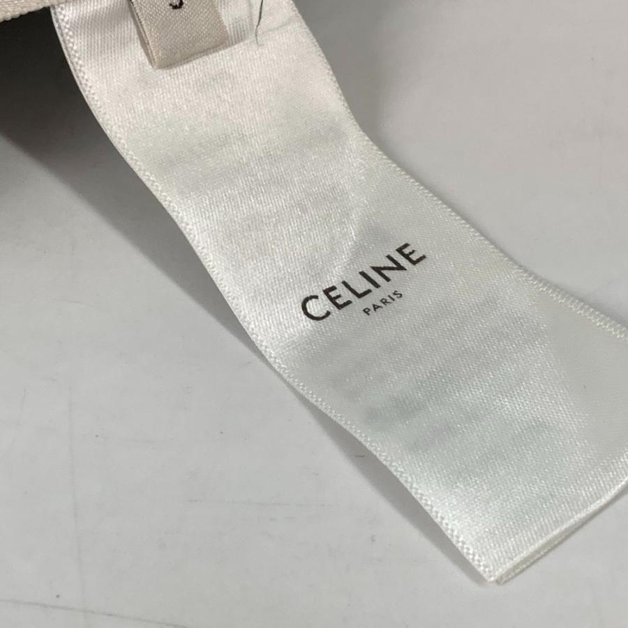 セリーヌ CELINE ロゴ エンブロイダリー 2AC55588S 手袋 グローブ ウール カーキ 美品 CELINE（セリーヌ） 美品 2AC55588S ロゴ エンブロイダリー 手袋