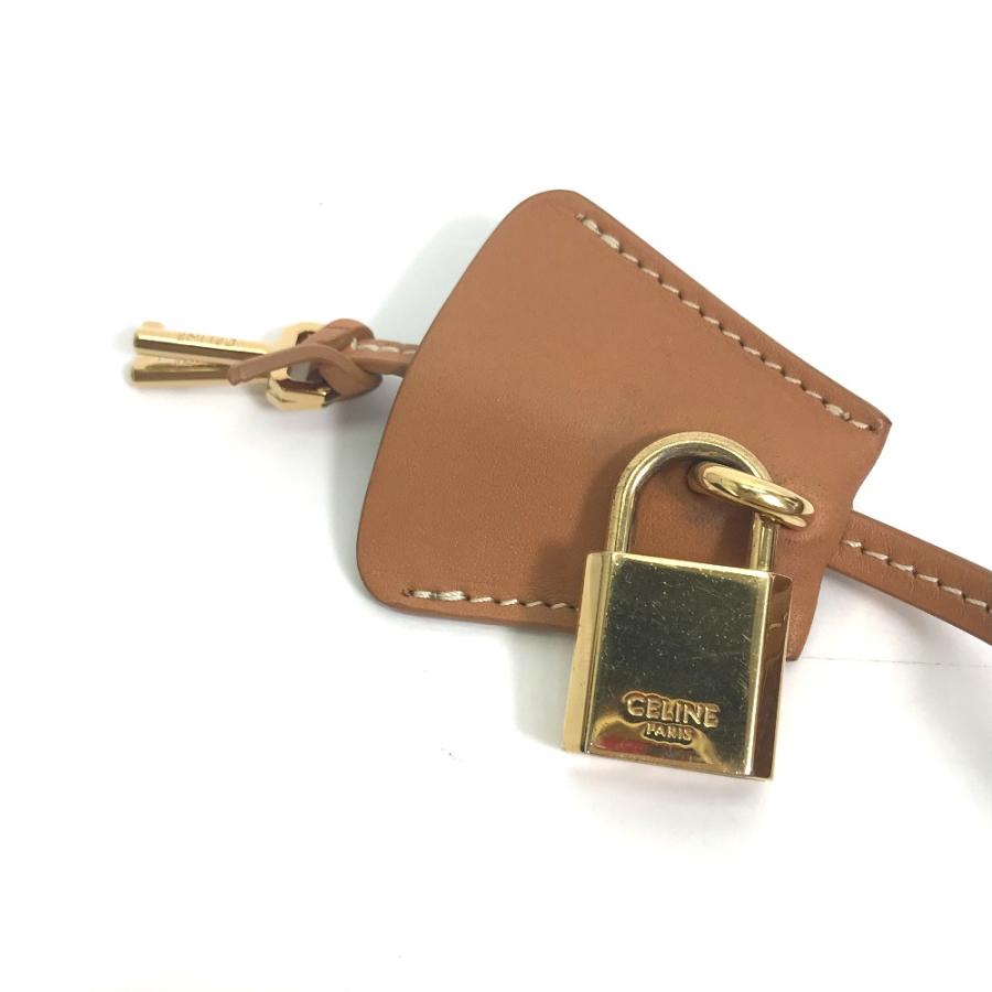 CELINE セリーヌ 190062 肩掛け ホリゾンタル カバ ロゴ トートバッグ カバン ショルダーバッグ  ナチュラル/タン レディース【中古】 | CELINE | 06