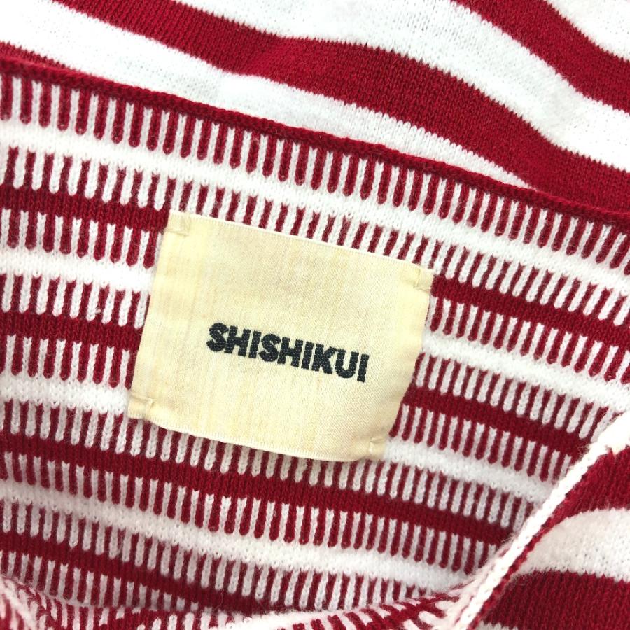 新品同様 SHISHIKUI シシクイ ロングボーダートップス アパレル