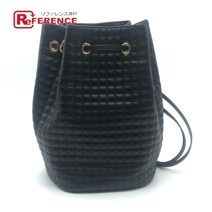 未使用 CELINE セリーヌ  188373BFI スモール Cチャーム 巾着  リュック・デイパック レザー  レディース | CELINE