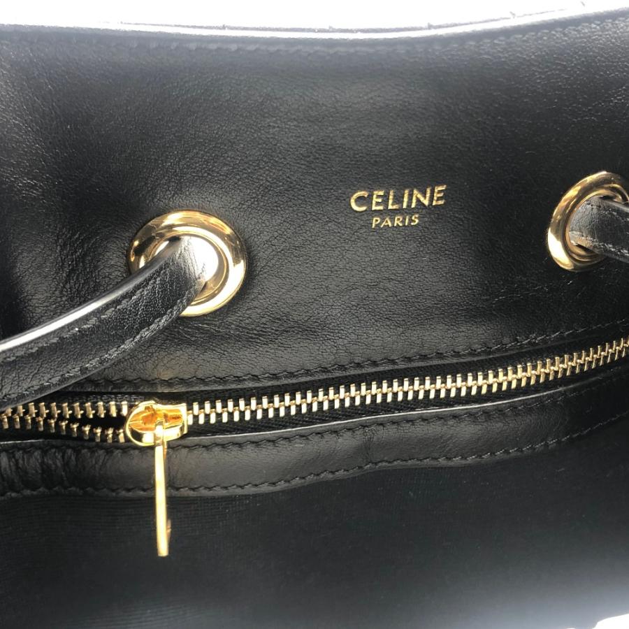 未使用 CELINE セリーヌ  188373BFI スモール Cチャーム 巾着  リュック・デイパック レザー  レディース | CELINE | 04