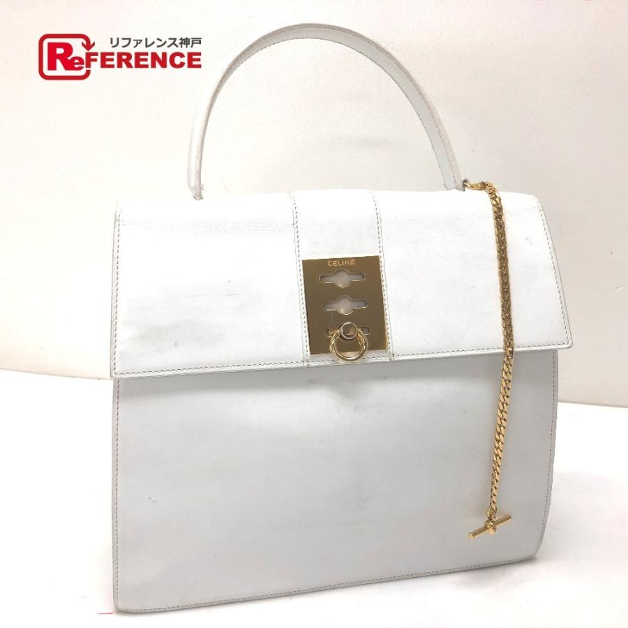 CELINE CELINE セリーヌ トートバッグ チェーンロック ハンドバッグ  