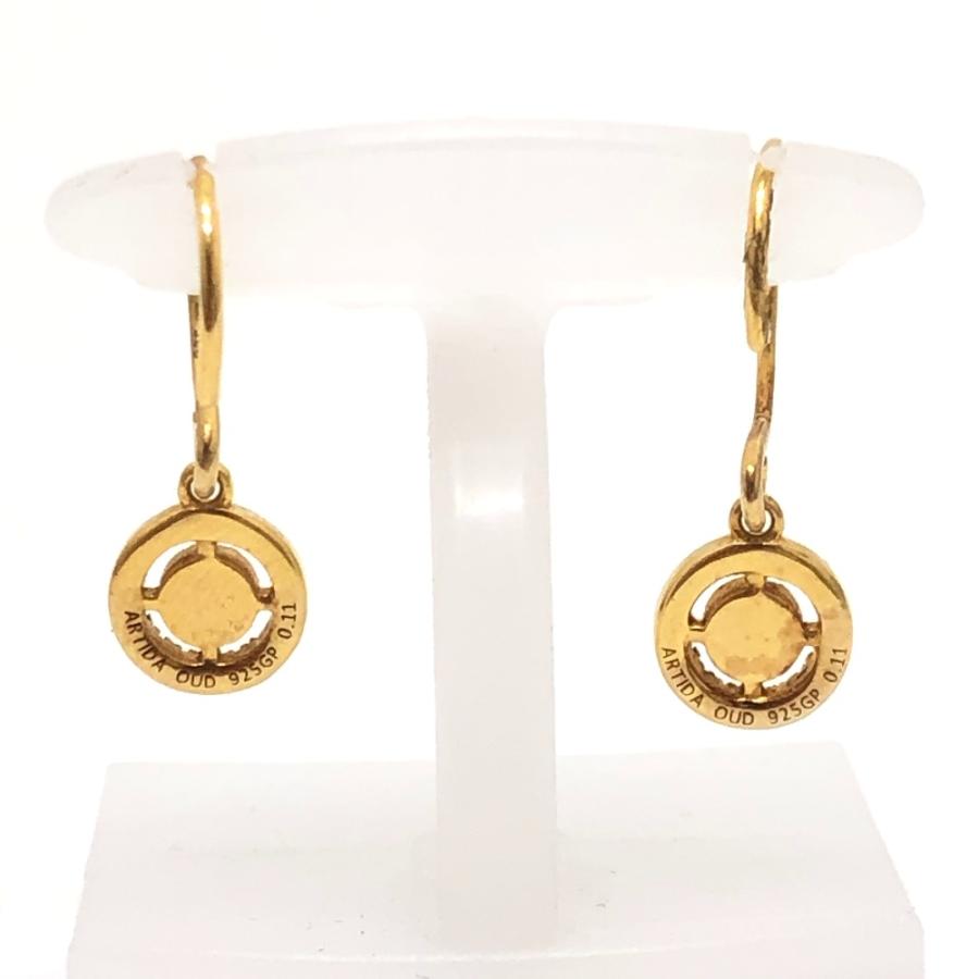 ARTIDA OUD アルティーダ ウード 925GP D0.11ct ダイヤ サークル アクセサリー フックピアス 両耳 ピアス ゴールド レディース【中古】 |  | 01