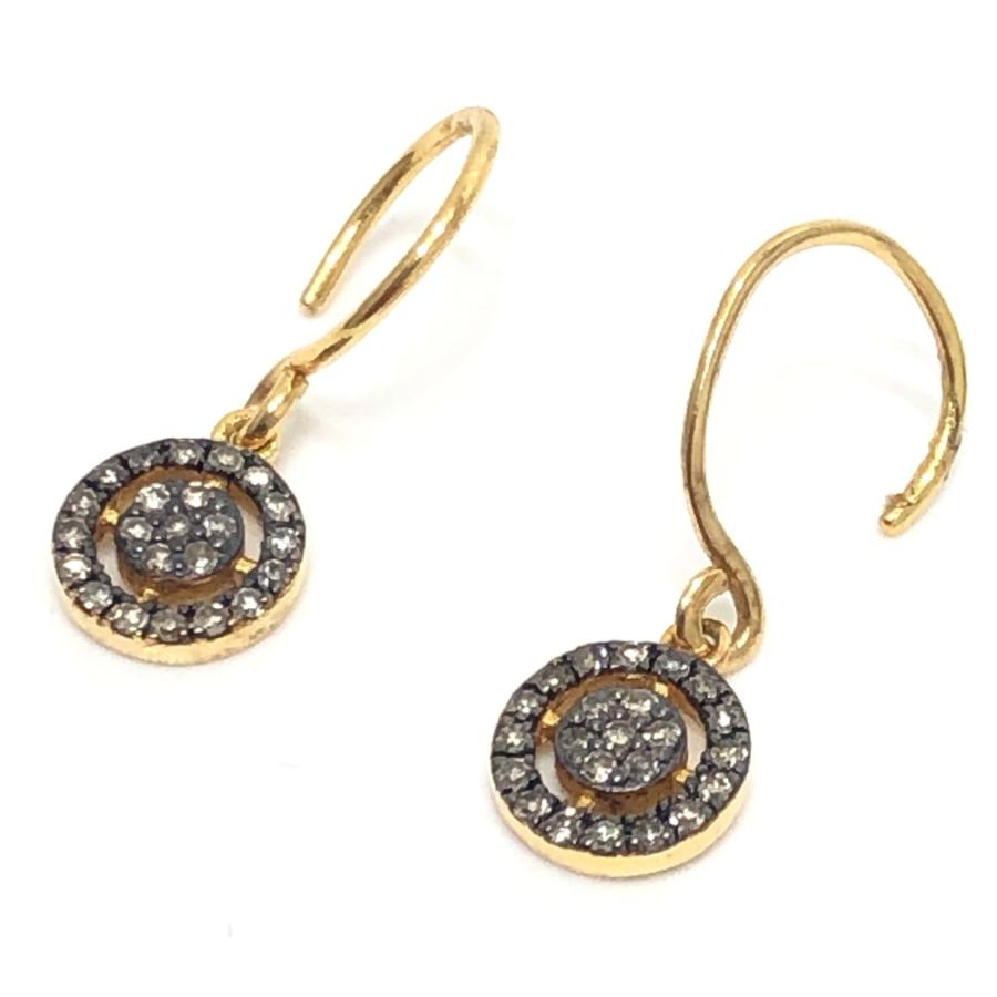 ARTIDA OUD アルティーダ ウード 925GP D0.11ct ダイヤ サークル アクセサリー フックピアス 両耳 ピアス ゴールド レディース【中古】 |  | 02