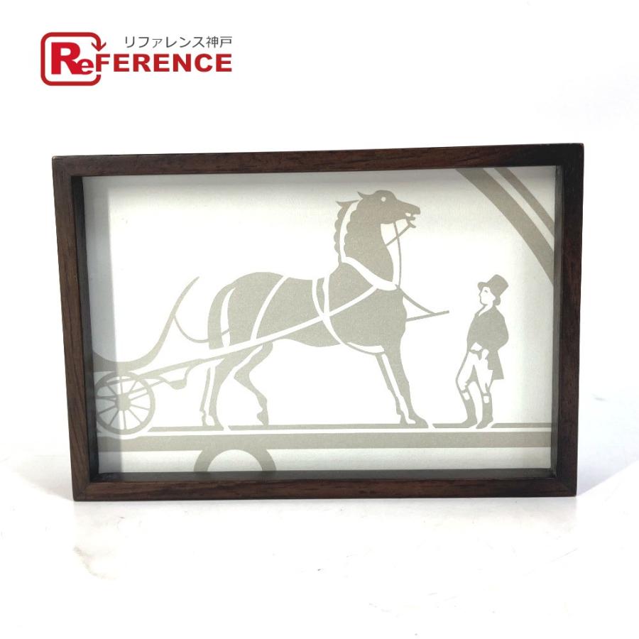 HERMES エルメス フォトフレーム 写真立て インテリア  雑貨 ブラウン レディース【中古】 | HERMES