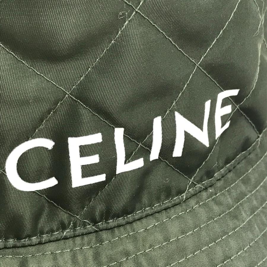 CELINE（セリーヌ） 美品 2AUB8930C キルティング ロゴ 帽子 バケット