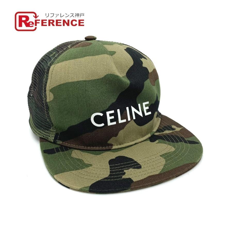 CELINE セリーヌ カモフラ 迷彩 ベースボール メッシュキャップ 帽子