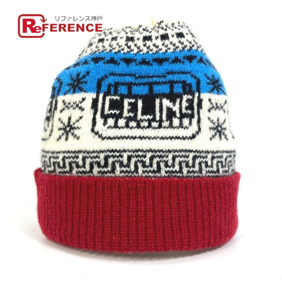 CELINE セリーヌ ニット帽 THE DANCING KID 新品タグ付☆CELINE セリーヌ ロゴ THE DANCING KIDニット帽