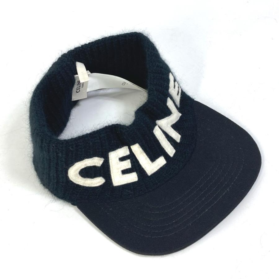CELINEセリーヌヘッドバンド帽子キャップロゴサンバイザー