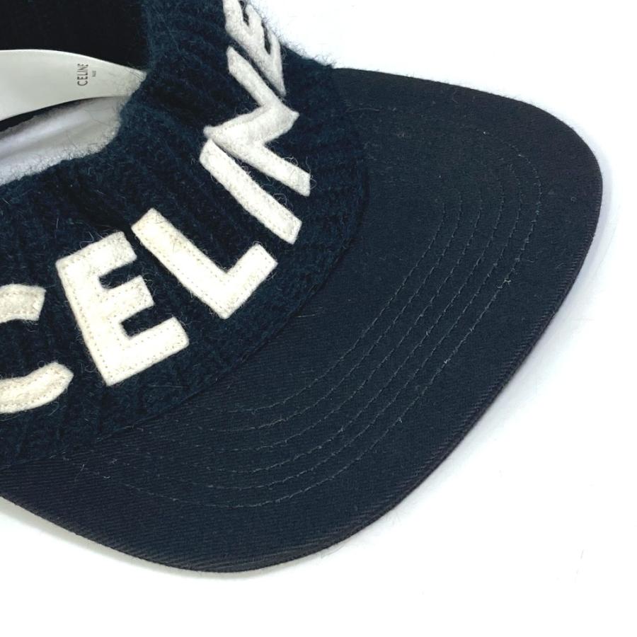 CELINE セリーヌ 2AUC9641M セリーヌバイエディスリマン ロゴ エンブロイダリー 帽子 ヘッドバンド ニット サンバイザー【中古】 | CELINE | 06