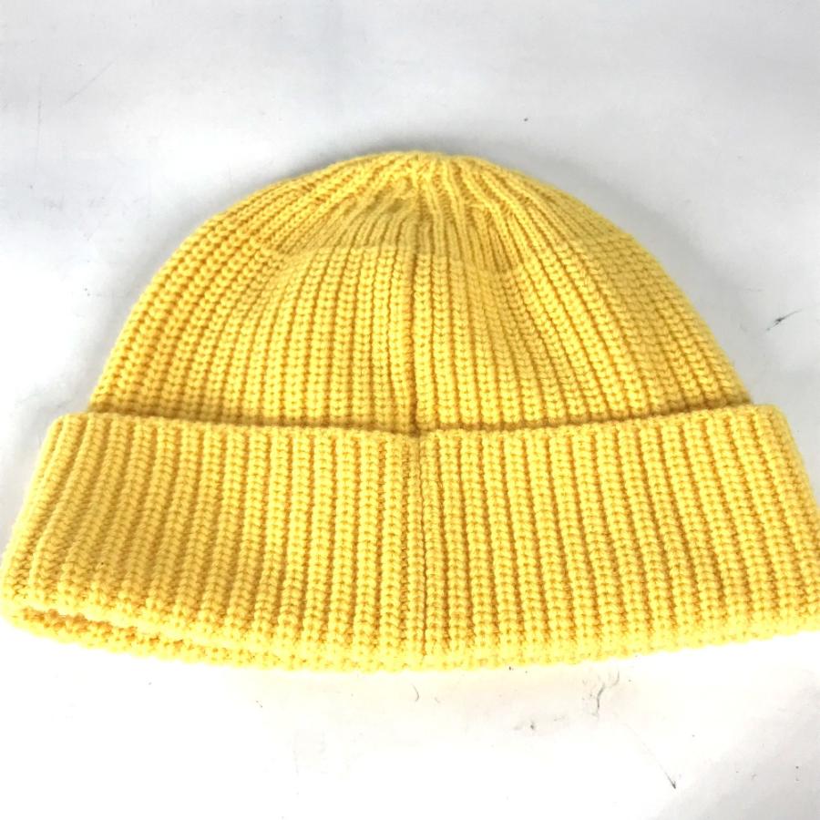 CELINE セリーヌ ロゴ ビーニー 帽子 ニット帽 ニットキャップ ニット帽 イエロー レディース【中古】 | CELINE | 03
