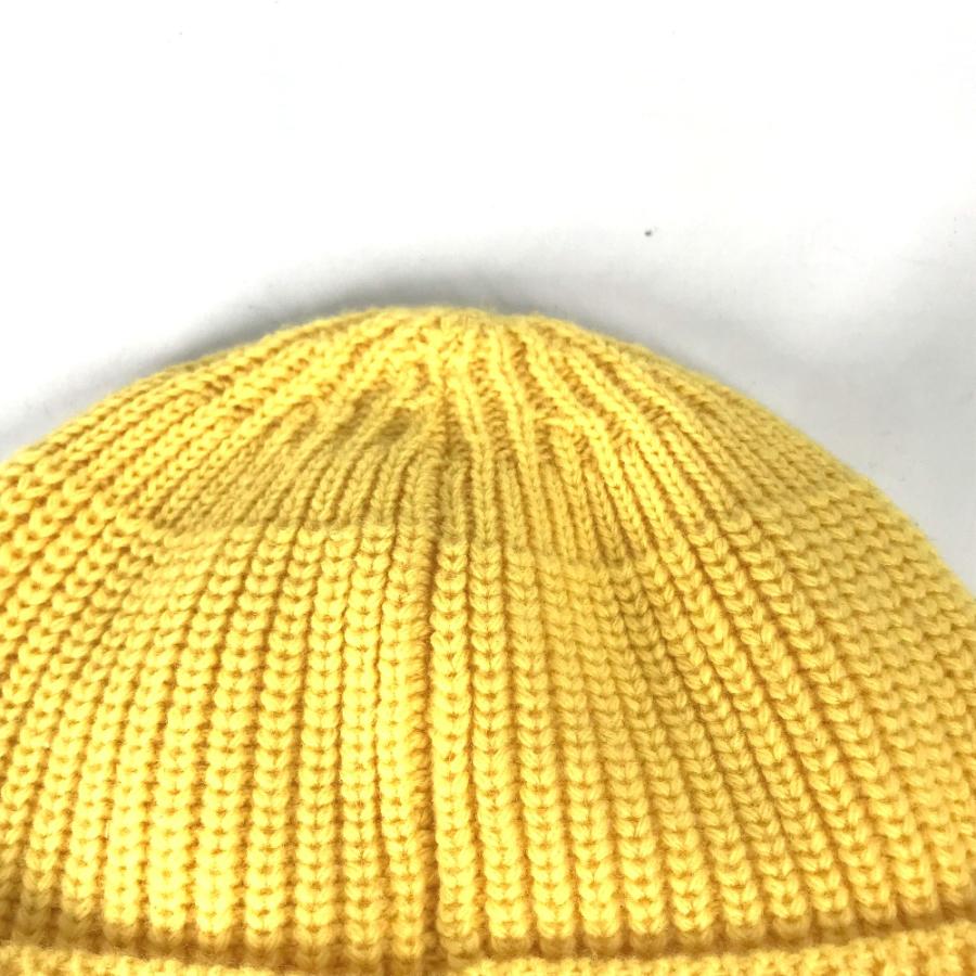 CELINE セリーヌ ロゴ ビーニー 帽子 ニット帽 ニットキャップ ニット帽 イエロー レディース【中古】 | CELINE | 04