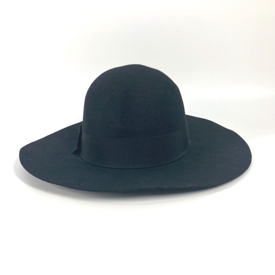 新品同様 CELINE セリーヌ 2AUC1149H マリア ケープライン フエルト ハット ハット帽 帽子 リボン ハット ブラック レディース【中古】 | CELINE | 02