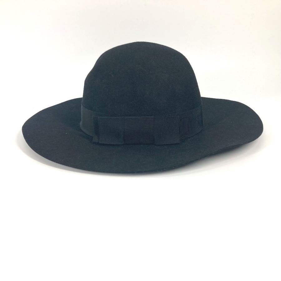 新品同様 CELINE セリーヌ 2AUC1149H マリア ケープライン フエルト ハット ハット帽 帽子 リボン ハット ブラック レディース【中古】 | CELINE | 03