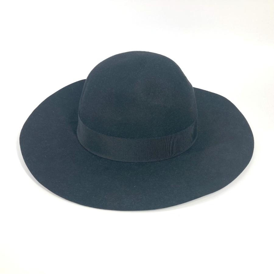 新品同様 CELINE セリーヌ 2AUC1149H マリア ケープライン フエルト ハット ハット帽 帽子 リボン ハット ブラック レディース【中古】 | CELINE | 05