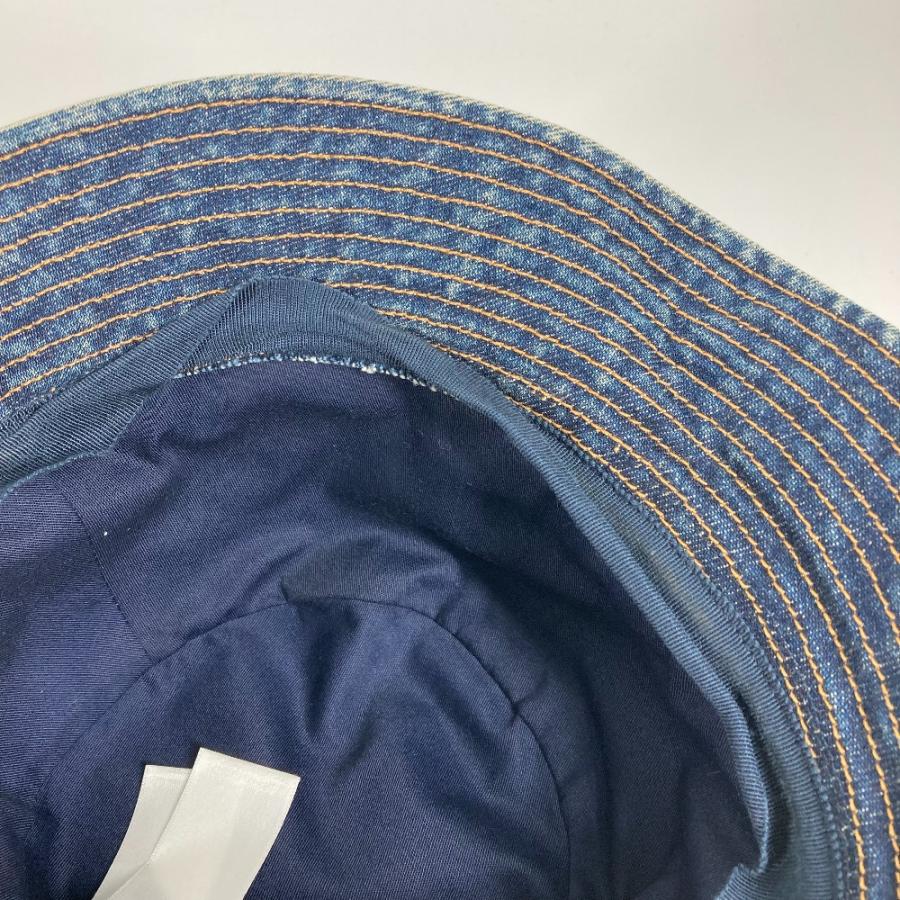 CELINE セリーヌ 2AUO8815V ロゴ ハット帽 帽子 バケットハット ボブハット デニム ハット ブルー レディース【中古】 | CELINE | 04