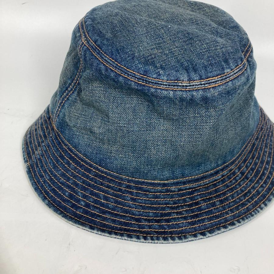 CELINE セリーヌ 2AUO8815V ロゴ ハット帽 帽子 バケットハット ボブハット デニム ハット ブルー レディース【中古】 | CELINE | 05