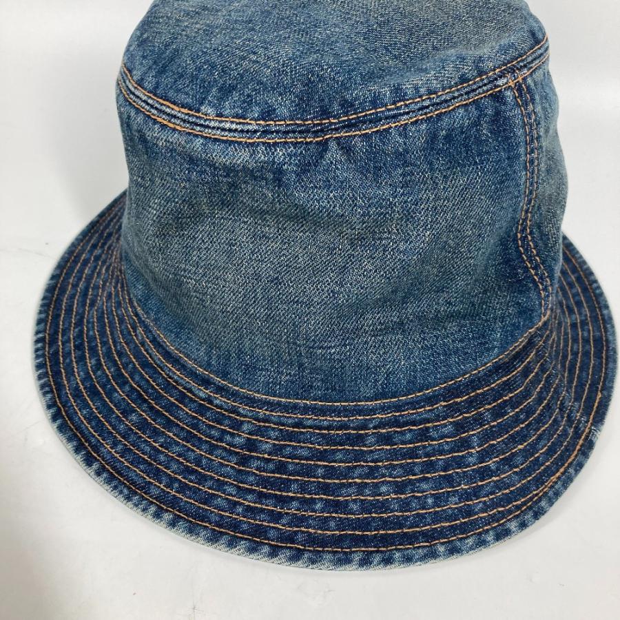 CELINE セリーヌ 2AUO8815V ロゴ ハット帽 帽子 バケットハット ボブハット デニム ハット ブルー レディース【中古】 | CELINE | 06