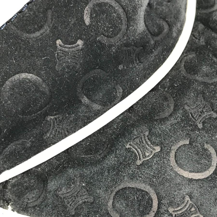 CELINE セリーヌ トリオンフ バイザー バイカラー 帽子 サンバイザー ブラック レディース【中古】 | CELINE | 06