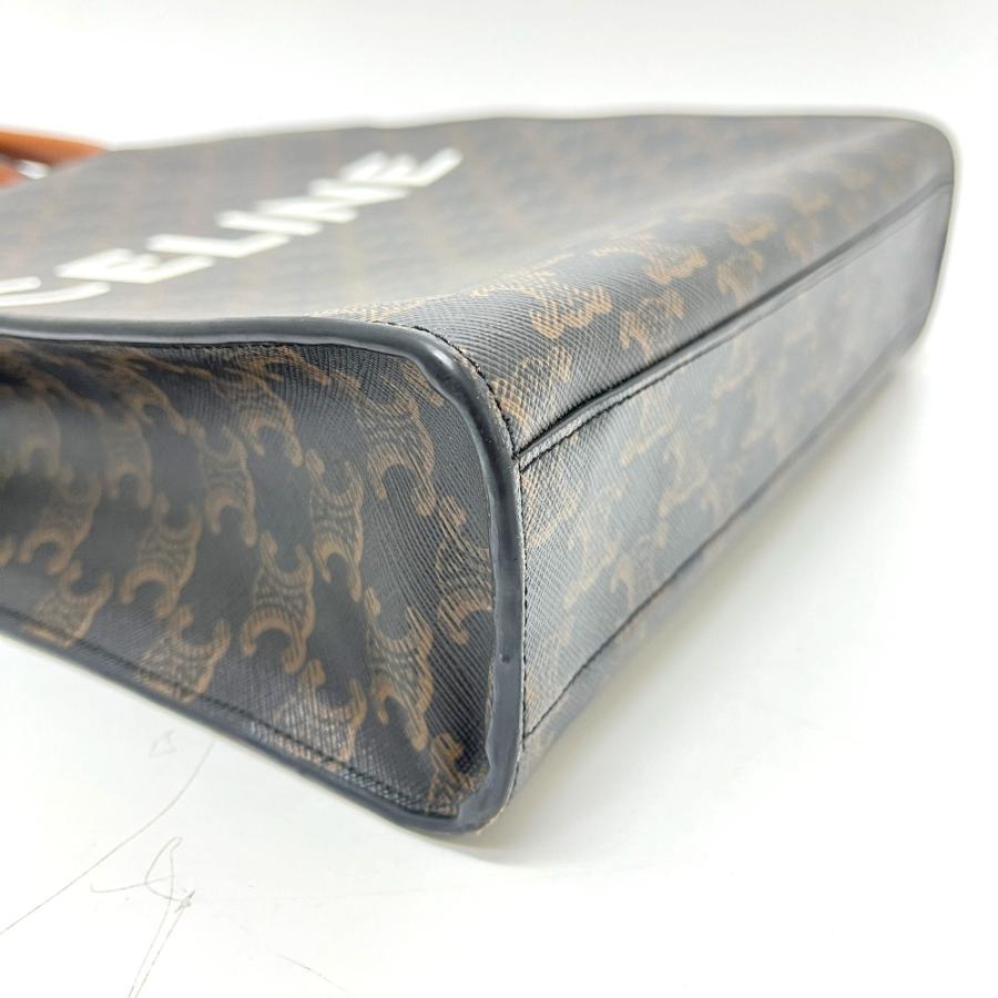 CELINE セリーヌ 191542 バーティカルカバ スモール カバン バック ハンドバック トリオンフ トートバッグ ブラウン【中古】 | CELINE | 05
