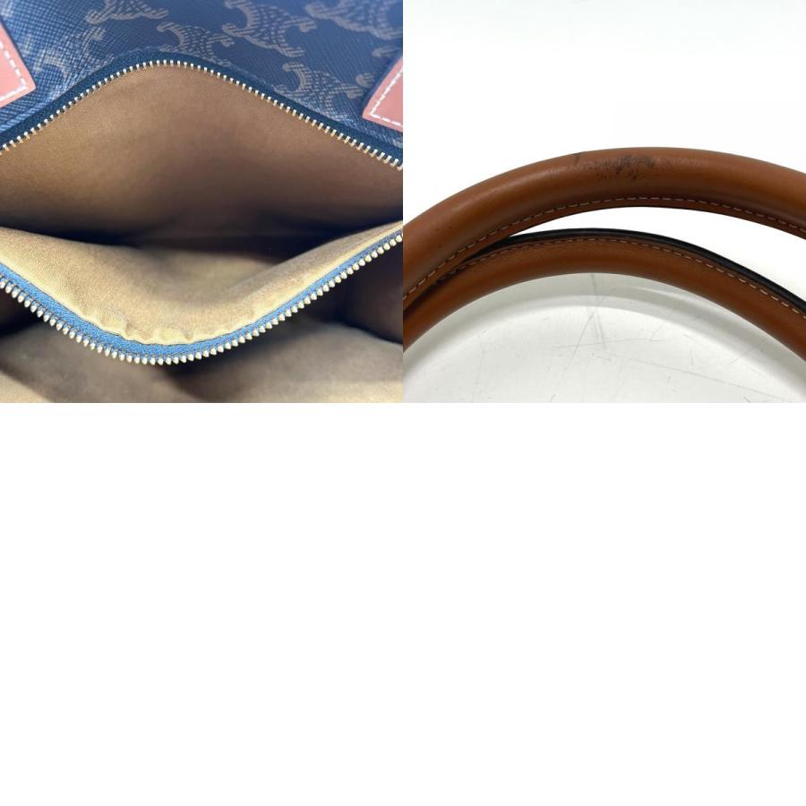 CELINE セリーヌ 191542 バーティカルカバ スモール カバン バック ハンドバック トリオンフ トートバッグ ブラウン【中古】 | CELINE | 09