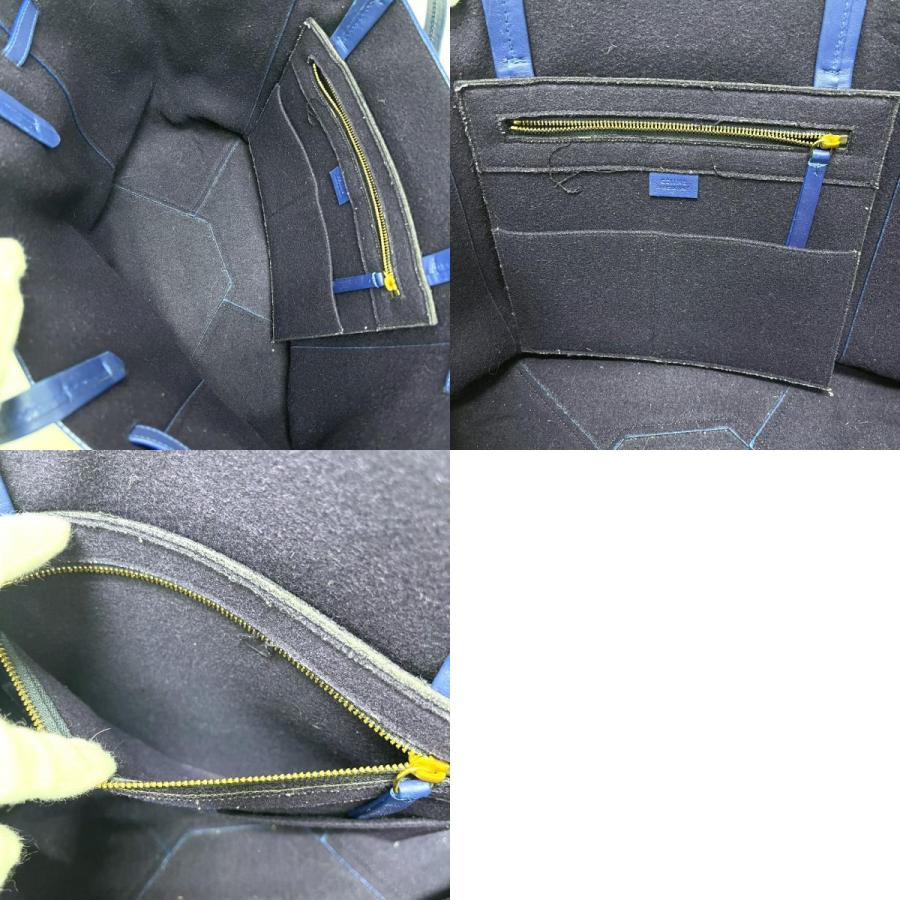 CELINE セリーヌ カバファントム タッセル カバン バッグ トートバッグ ブルー レディース【中古】 | CELINE | 09