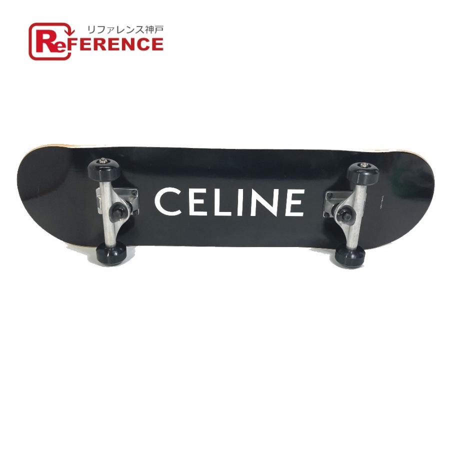 CELINE セリーヌ 雑貨 ロゴ スケートボード オブジェ ウッド ブラック ユニセックス【中古】美品 | CELINE