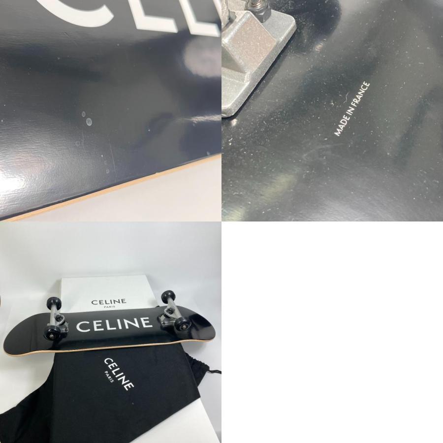 CELINE セリーヌ 雑貨 ロゴ スケートボード オブジェ ウッド ブラック ユニセックス【中古】美品 | CELINE | 09