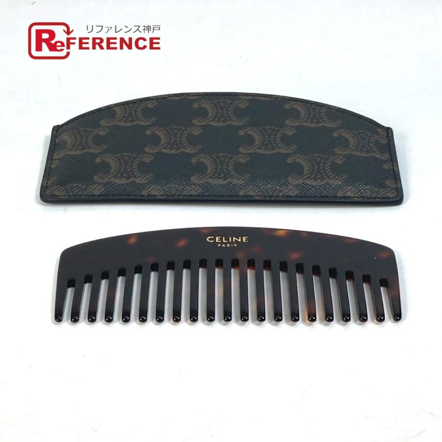 CELINE セリーヌ 4M2242DPH トリオンフ カーブド ヘアコーム 櫛 コーム くし プラスチック タン ブラック レディース【中古】未使用  :23716-22043-18:リファレンス コレクション - 通販 - Yahoo!ショッピング
