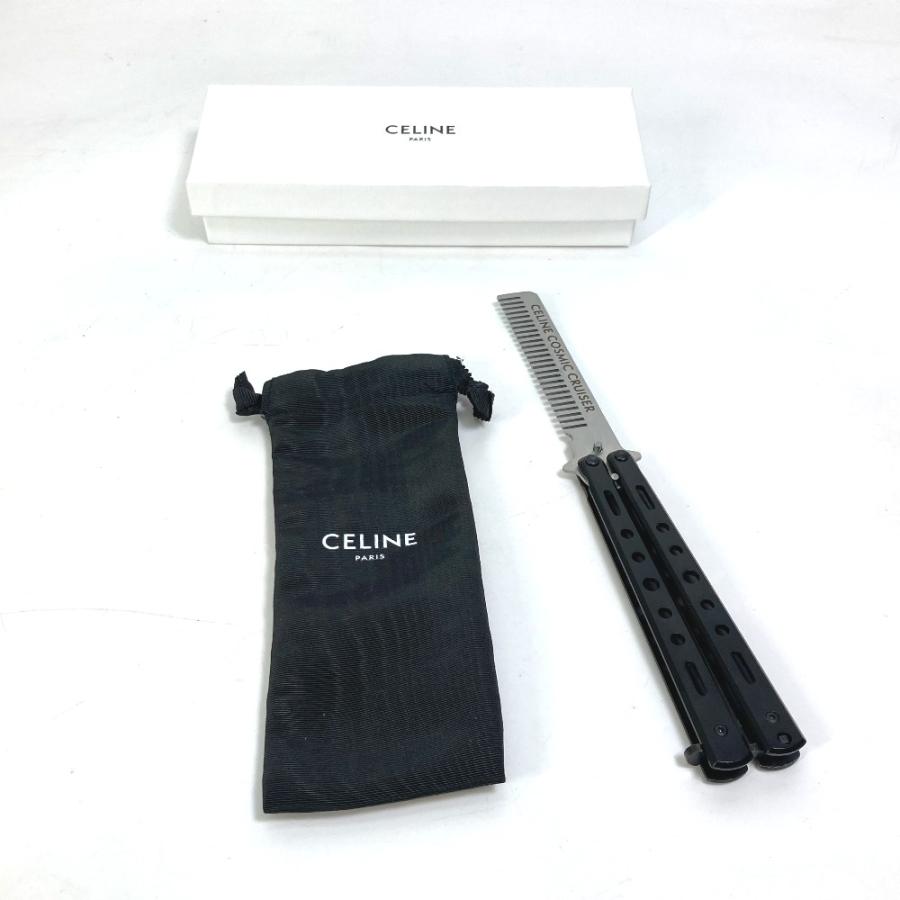 CELINE セリーヌ ノベルティ 非売品 コズミッククルーザーバタフライコーム COSMIC CRUISER 櫛 くし メタル ブラック メンズ美品 | CELINE | 06