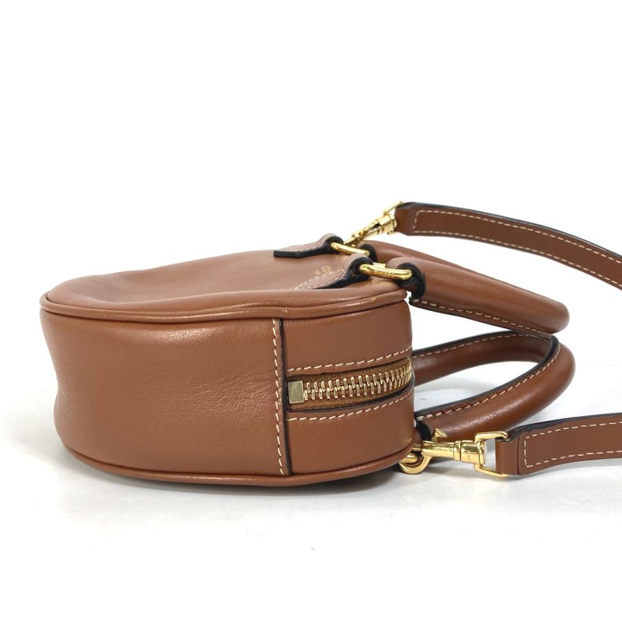 【CELINE】セリーヌ　リングバッグ　ミディアム　レザー　ダークブラウン CELINE - 【CELINE】セリーヌ リングバッグ ミディアム レザー
