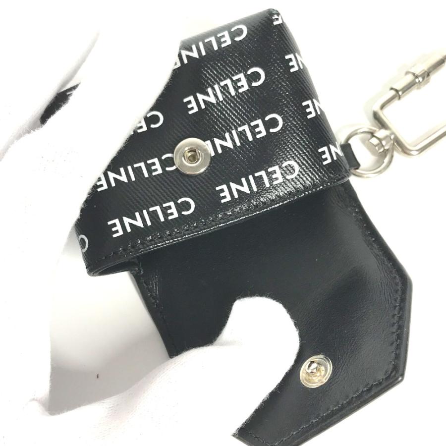 美品 CELINE セリーヌ ロゴ エアポッズ ケース airpods イヤホン アップル apple バイカラー イヤフォンケース ブラック【中古】 | CELINE | 07