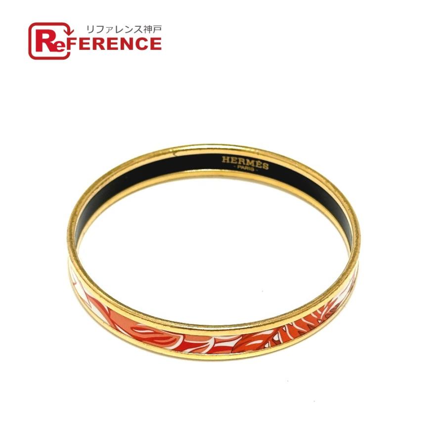 HERMES エルメス エマイユPM アクセサリー ファッション小物 ブレスレット 七宝焼き バングル オレンジ レディース【中古】 | HERMES