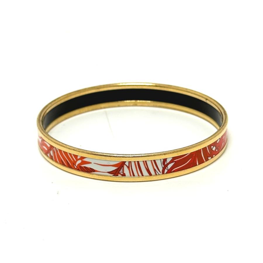 HERMES エルメス エマイユPM アクセサリー ファッション小物 ブレスレット 七宝焼き バングル オレンジ レディース【中古】 | HERMES | 01
