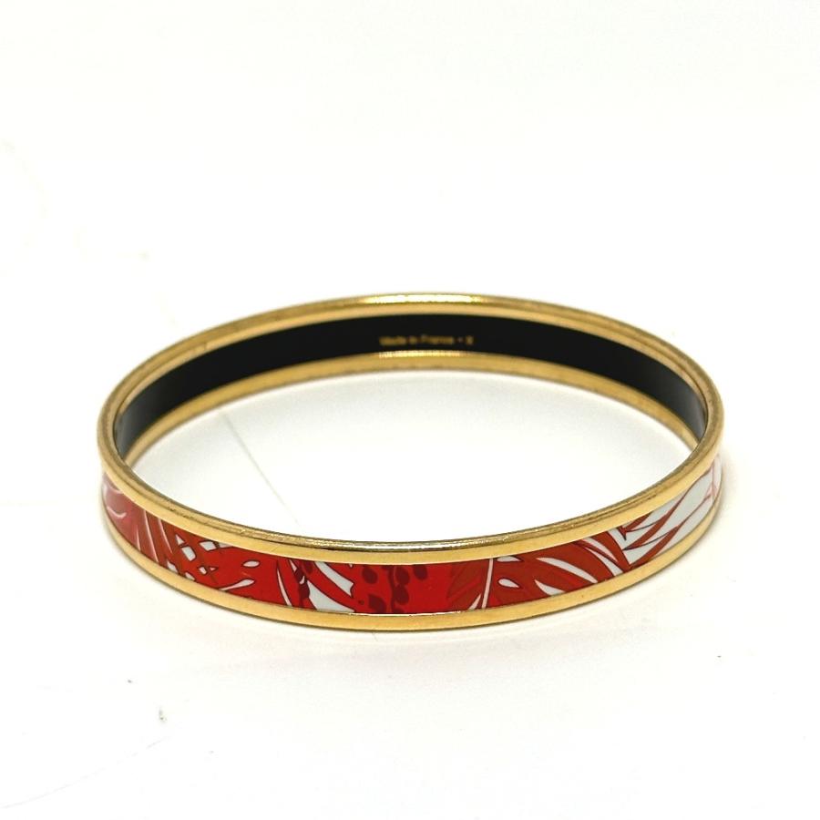 HERMES エルメス エマイユPM アクセサリー ファッション小物 ブレスレット 七宝焼き バングル オレンジ レディース【中古】 | HERMES | 02
