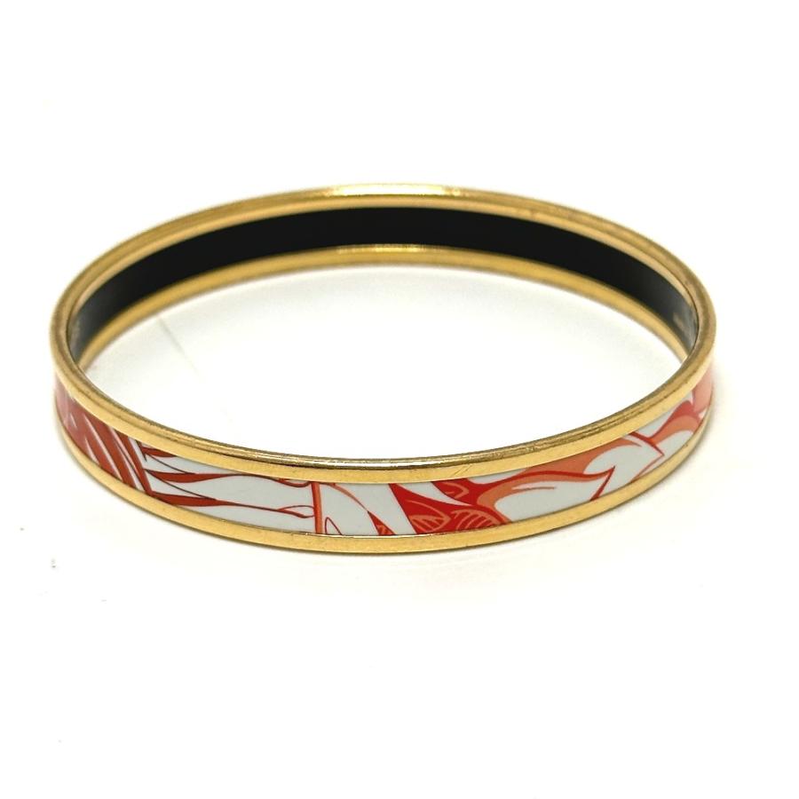 HERMES エルメス エマイユPM アクセサリー ファッション小物 ブレスレット 七宝焼き バングル オレンジ レディース【中古】 | HERMES | 03