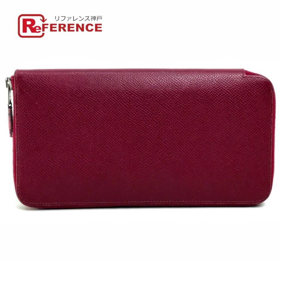 HERMES エルメス □N刻 アザップロング シルクイン 長財布(あり) エプソン レッド ルビー レディース | HERMES