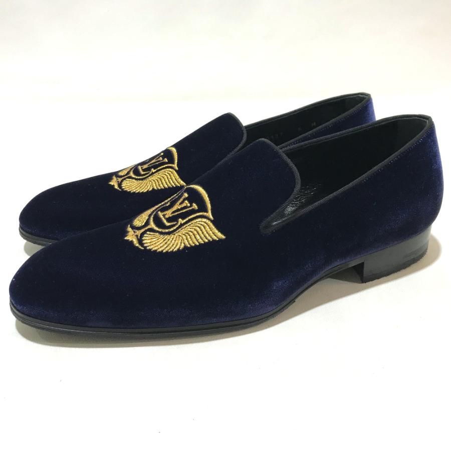 新品同様品 LOUIS VUITTON ルイ ヴィトン 1A32RS オートュイユ ライン ローファー ベルベット 6M | LOUIS VUITTON | 01