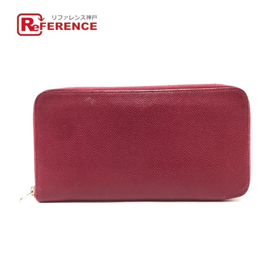 HERMES エルメス アザップロング シルクイン 長財布 ウォレット 長財布 ワインレッド レディース【中古】 | HERMES