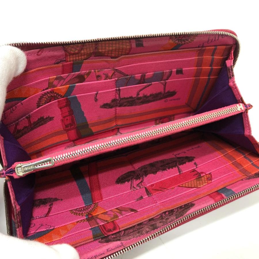 HERMES エルメス アザップロング シルクイン 長財布 ウォレット 長財布 ワインレッド レディース【中古】 | HERMES | 07