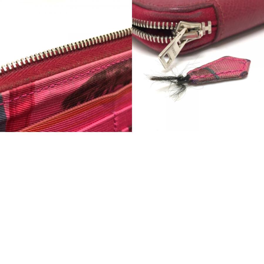 HERMES エルメス アザップロング シルクイン 長財布 ウォレット 長財布 ワインレッド レディース【中古】 | HERMES | 09