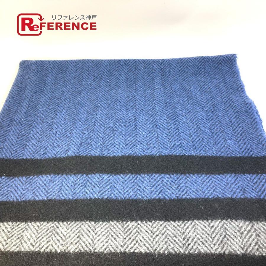 新品 HERMES ブランケット ブルー