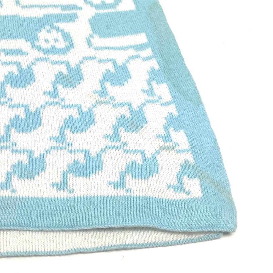 HERMES エルメス アニマルロゴ インテリア ひざかけ 毛布 BABY 赤ちゃん ベビー ブランケット ブルー キッズ【中古】 | HERMES | 07